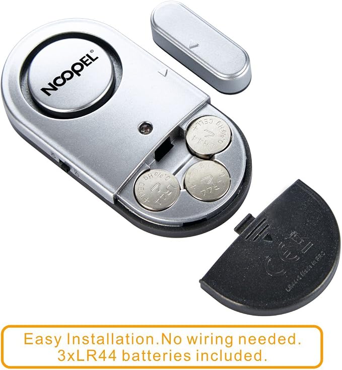 Door Alarms When Opened for Kids Safety, 4 Pack 120dB Loud Window Sensors for Home Security, Pool Alarms, Door Alarm Sensor for House Hotel Sheds Caravans