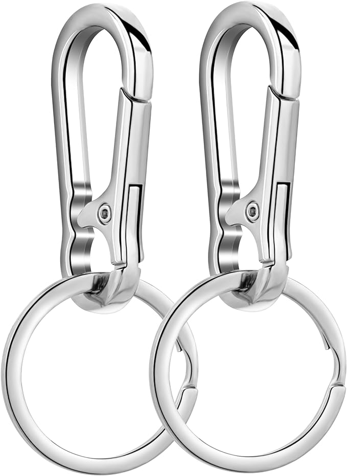 Wikavanli Metal Keychains Keyring Key Chain Ring Clip Holder Organizer for Home Car Keys Key Finder Women Men