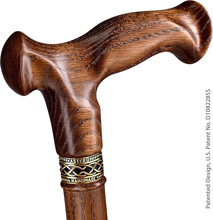 Asterom Walking Cane for Men & Women - Handmade, Ergonomic, Wooden Canes - Cool Walking Sticks for Seniors