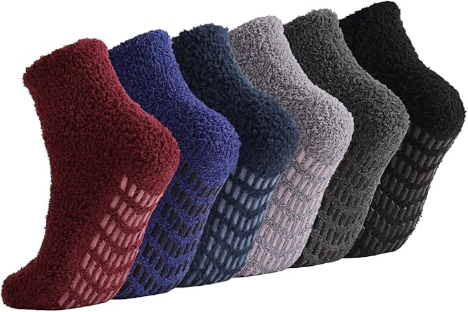 Breslatte Non Slip Hospital Socks with Grips for Women Grip Slipper Socks for Women Gifts