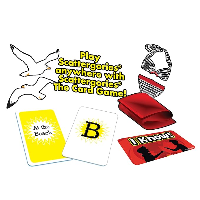 Scattergories The Card Game, by Wining Moves Games USA | Fast-Paced, Play At Once Card Gamewith Exciting Categories for 2 or More Players, Ages 8+