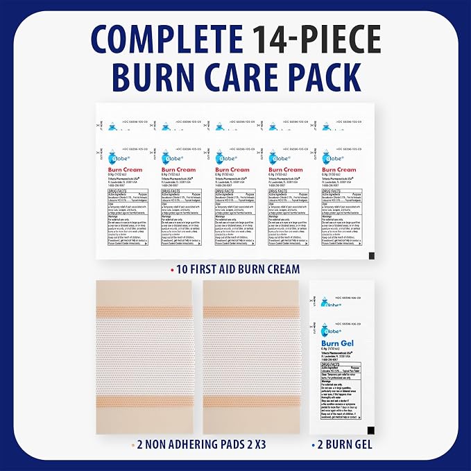 MFASCO First Aid Kit Refill Burn Care Refill Pack