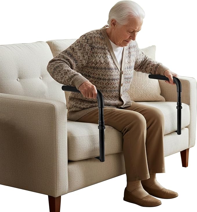 L1 Stand Assist for Couch, Mobility Aids for Chair, Elderly Assistance Products for Elderly, Disabled, Senior Essentials Adjustable Safety Grab Bar for Sit to Stand, Disability Aids, Couch Cane