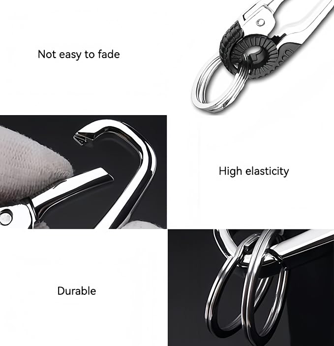 CHRIS GOOD Key Ring Keychain Keyrings,3pcs Key Chain Holder Clip Key Organizer Key Chain Ring for Men and Women,Key Holder