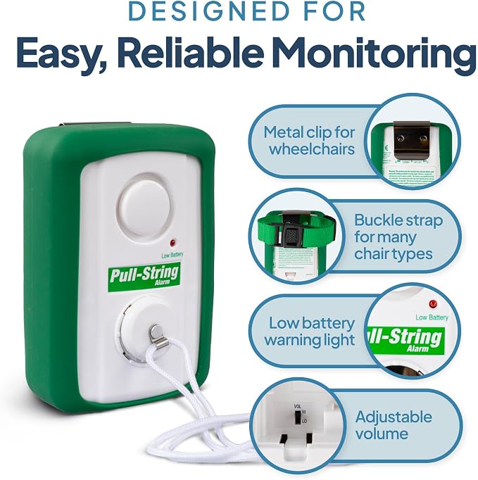 Basic Pull String Alarm for Fall Prevention and Anti-Wandering by Smart Caregiver - BPS-01