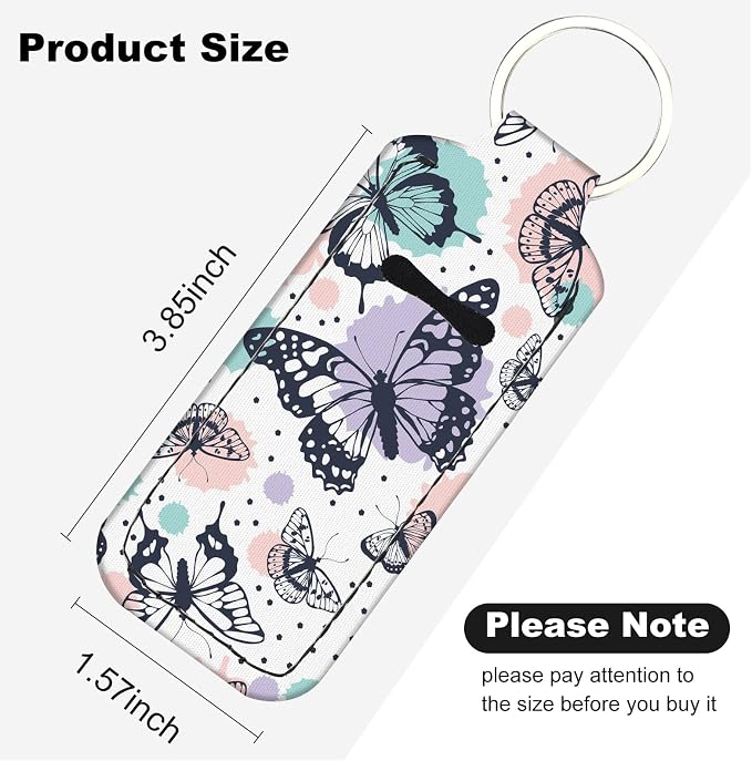 Chapstick Holder Keychain Lip Balm Holder with Clip