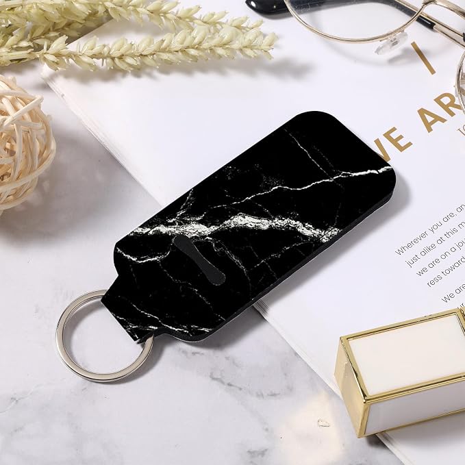 Chapstick Holder Keychain Lip Balm Holder with Clip