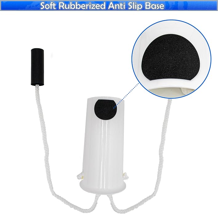 5 STAR SUPER DEALS Sock Slider Aid Shoe Horn with Foam Handles and Adjustable 40" Cords - Easy On and Off Stocking Slider Assist Tool - Ideal Mobility Aid for Elderly, Pregnancy, & Post Surgery