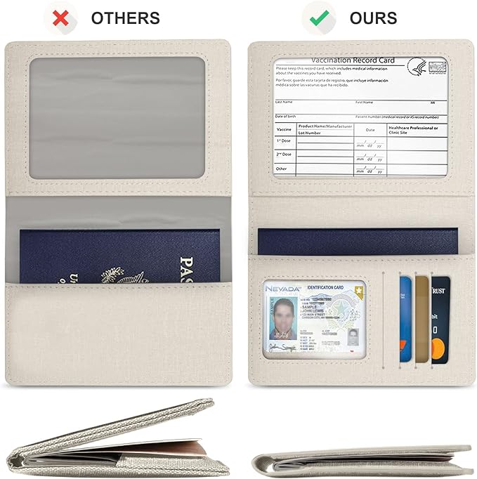 Passport Holder,Travel Essentials,Travel Gifts(Off White)