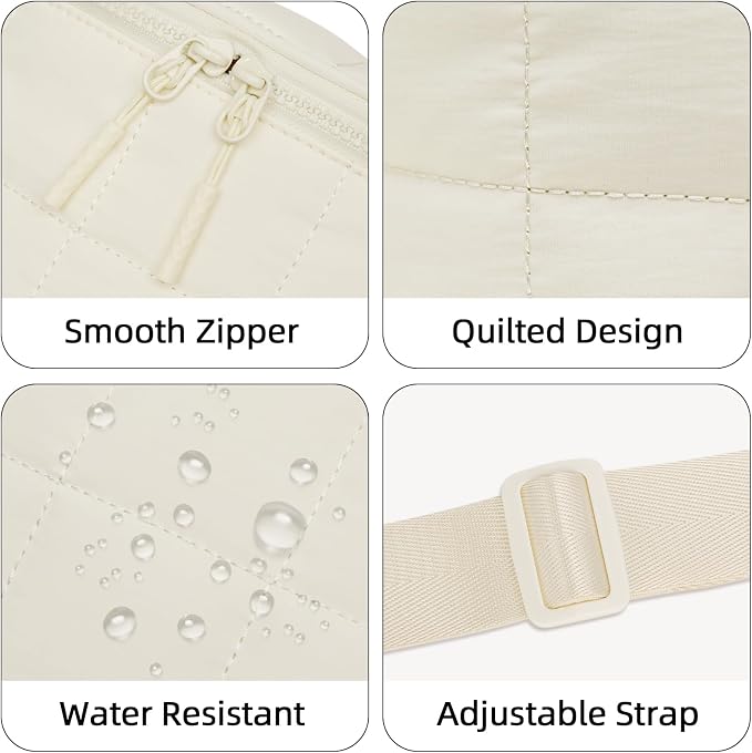 KKXIU Crossbody Bags for Women Vegan Leather Travel Bum Bag | Trendy Fanny Waist Pack | Shoulder Purse with Adjustable Strap