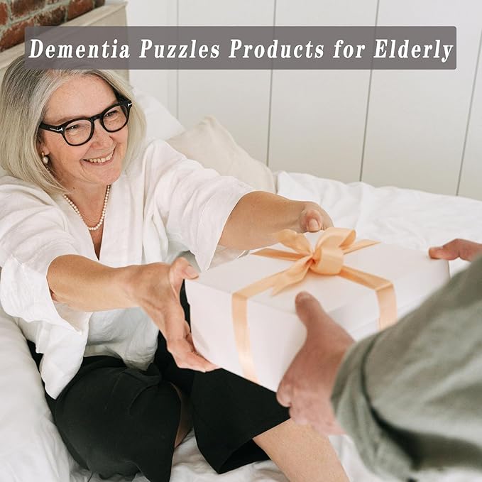 2nd Generation - Dementia Activities for Seniors,Wooden Alzheimers Products for Elderly,Keep Cognitive and Busy Puzzles Gifts & Games