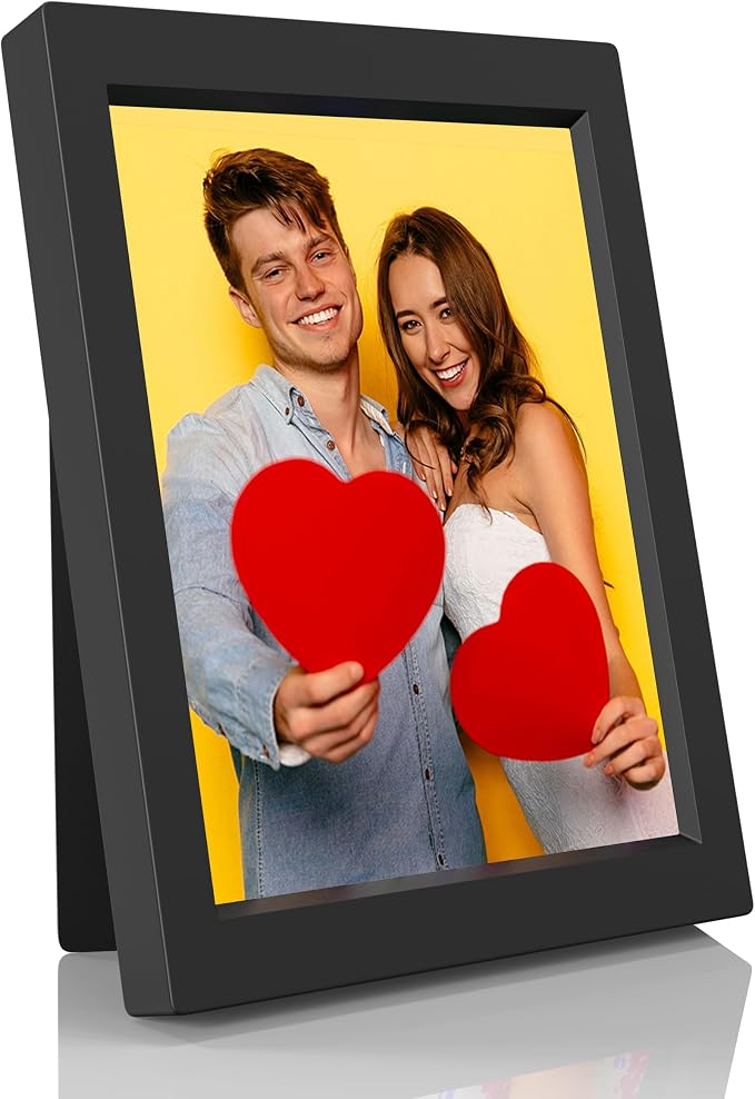 KWANWA 5x7 Recordable Picture Frame – 20-Second Voice Recording, Personalized Talking Photo Frame, Holds 5x7 Photos, Vertical or Horizontal Display, Tabletop & Wall Mount, Sentimental Keepsake – for Mom, Dad, Grandparents, Long Distance, Memorial, Birt...