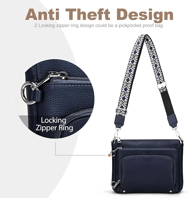 Anti-Theft Crossbody Purse for Women Travel Shoulder Bag
