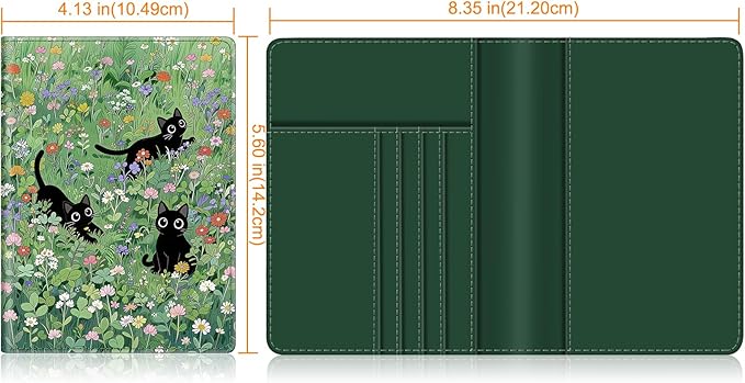 FINTIE Passport Holder, Slim Travel Wallet RFID Blocking Card Case Cover | Passport Cover Protector Essentials with Credit Card Slots, For Women/Men