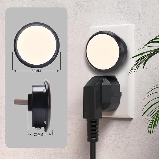 Night Light, Night Lights Plug into Wall, 2-Pack, LED Nightlight with Dusk to Dawn Sensor, Soft White 3000K, Bright Nightlights Plug in for Kids Room, Bathroom, Hallway, Bedroom, Non-Dimmable