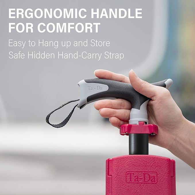 STEP2GOLD Ta-Da Chair, Portable Trekking Hiking Pole, Folding Walking Stick with Seat, Walking Cane with Chair, Foldable Chair, Lightweight Aluminum, Easy Carry and Storage, Anti-Slip