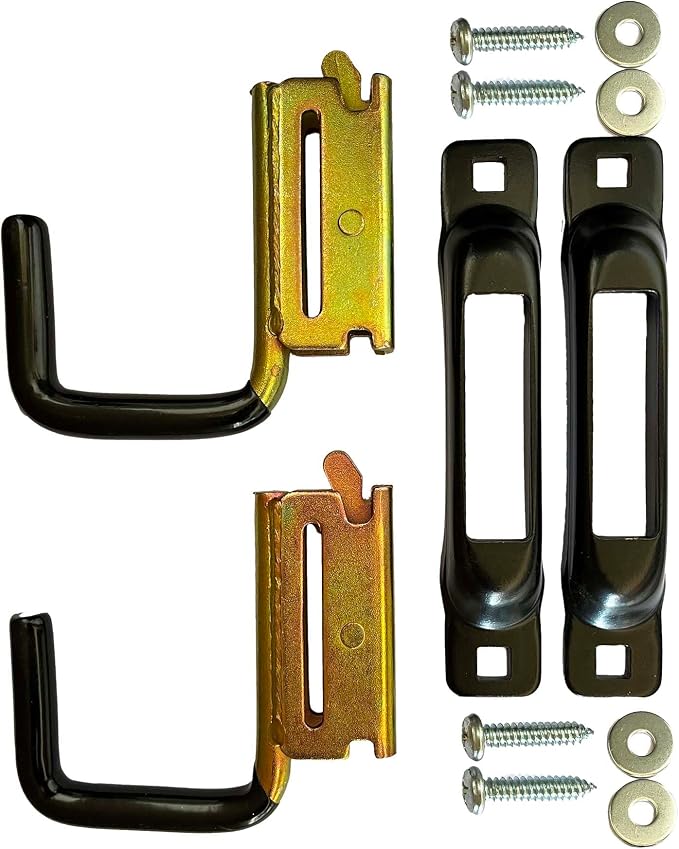Universal J Hook and E Track System to Mount Any Cargo Retriever | Used for Pick-up Truck Beds, Vans, Trailers, Garage or Shop | (Universal J-Hook and E-Track Mounting Kit)