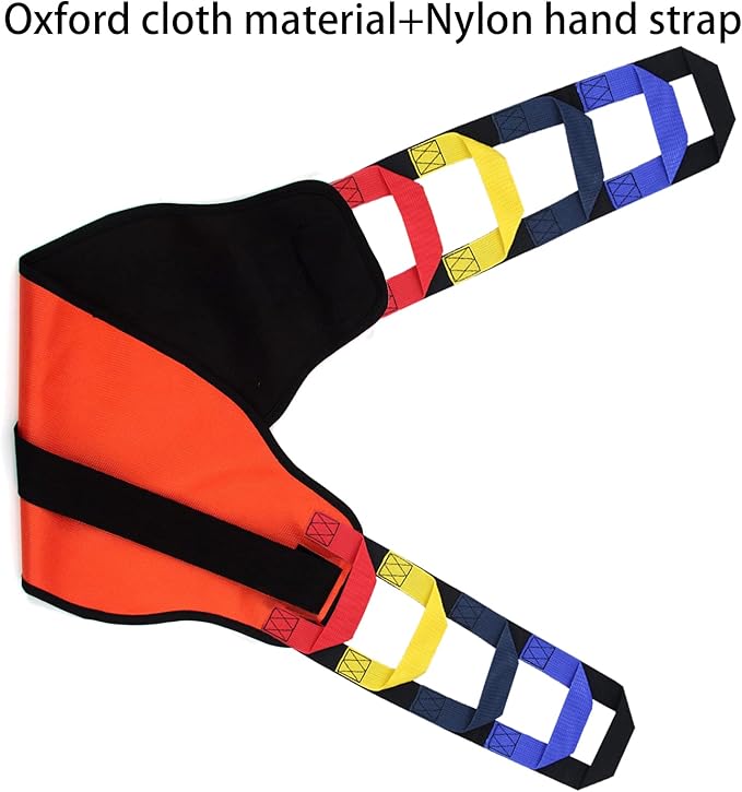 Transfer Sling Transfer Belt for Seniors, Widened Back Curve Design Transfer Belt for Movement, Transfer Boards for Bedridden Patient, Back Lift Belt for Patient Care (Orange)
