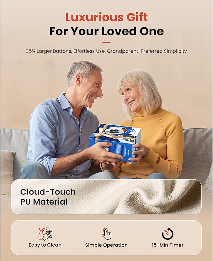 BOB AND BRAD Hand Massager with Heat and Compression, Individual Fingers, FSA-HSA Eligible, Cordless Portable HandSpa Pro Hand Massager for Arthritis and Carpal Tunnel, Pain Relief, Christmas Gift