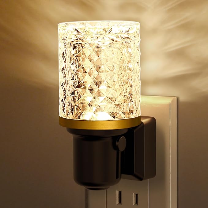 L LOHAS LED Night Light, Dimmable Night Lights Plug into Wall | Automatic Night Lights Plug in, Auto Light Sensor, 0-100LM Adjustable Brightness LED Night Light, Bedroom Hallway Home Decor