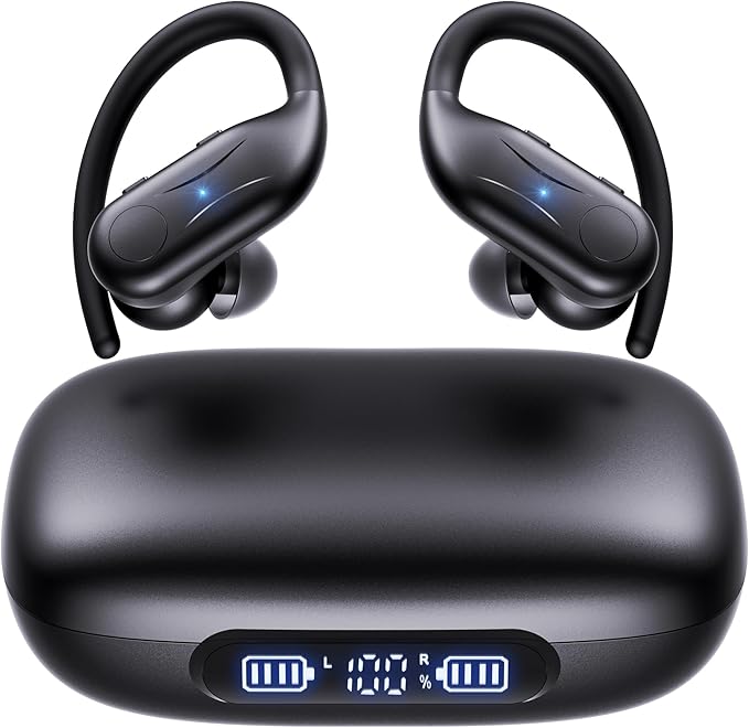 Bluetooth Hearing Aids for Seniors, Rechargeable Hearing Aid Earbuds for Hearing Loss People, Hearing Amplifiers for Seniors, 3 Noise Cancelling and 5 Volume, LED Power Display and Auto-On/Off