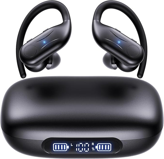 Bluetooth Hearing Aids for Seniors, Rechargeable Hearing Aid Earbuds for Hearing Loss People, Hearing Amplifiers for Seniors, 3 Noise Cancelling and 5 Volume, LED Power Display and Auto-On/Off