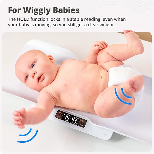Greater Goods Medical-Grade Baby Scale – FDA Class I Device, Digital Infant & Toddler Scale, 0.1 oz Precision Sensor, 2.3–66 lb Range, Consistent Readings for Wiggly Babies, Skin Contact Tested