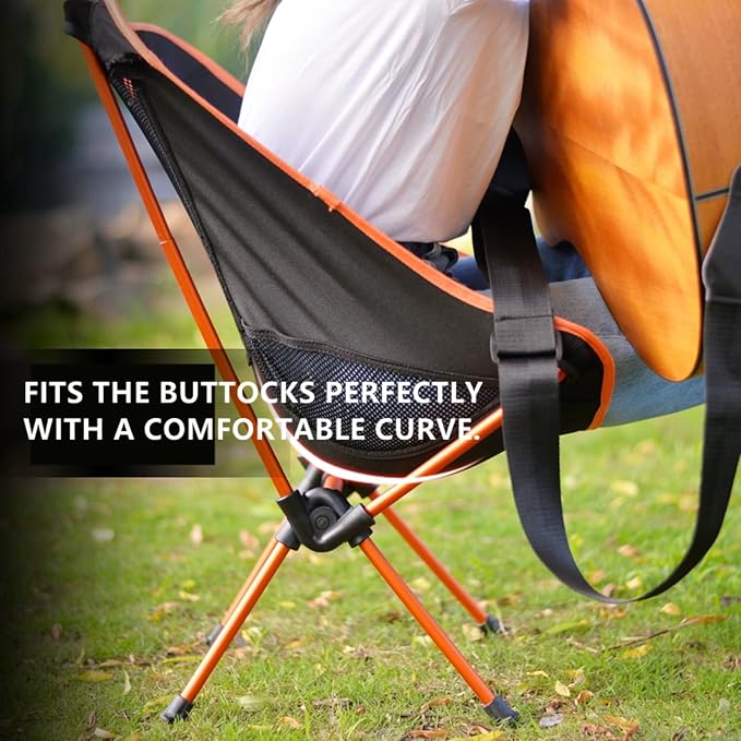 Lightweight Folding Camping Chair, Portable Foldable Compact for Outdoor Camp,Aluminium,Travel, Beach, Picnic, Festival, Hiking, Backpacking