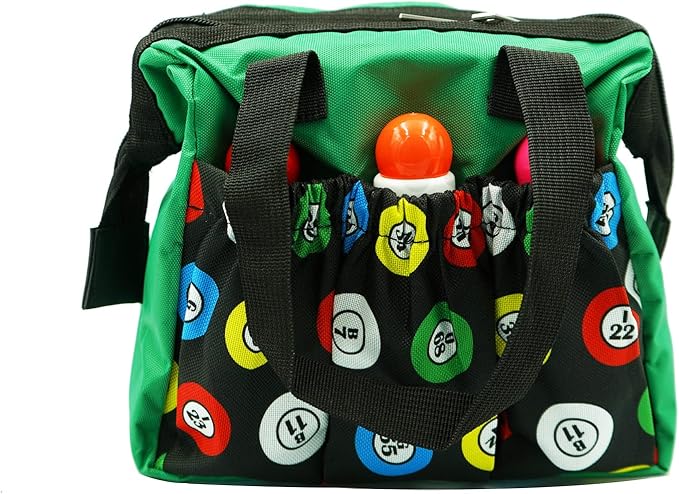 Yuanhe Bingo Dauber Bags with 6 Pockets Green Bingo Tote Bag …
