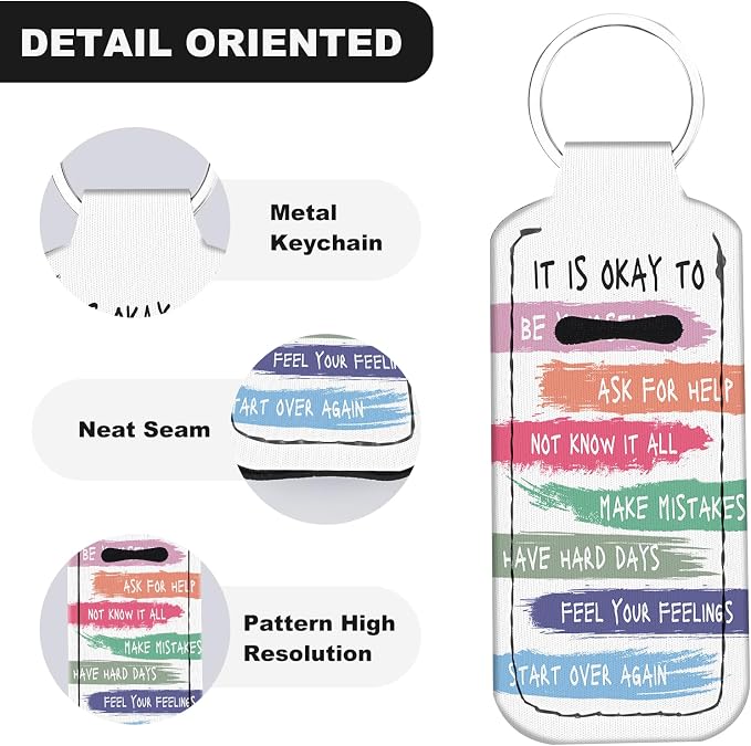 Chapstick Holder Keychain Lip Balm Holder with Clip