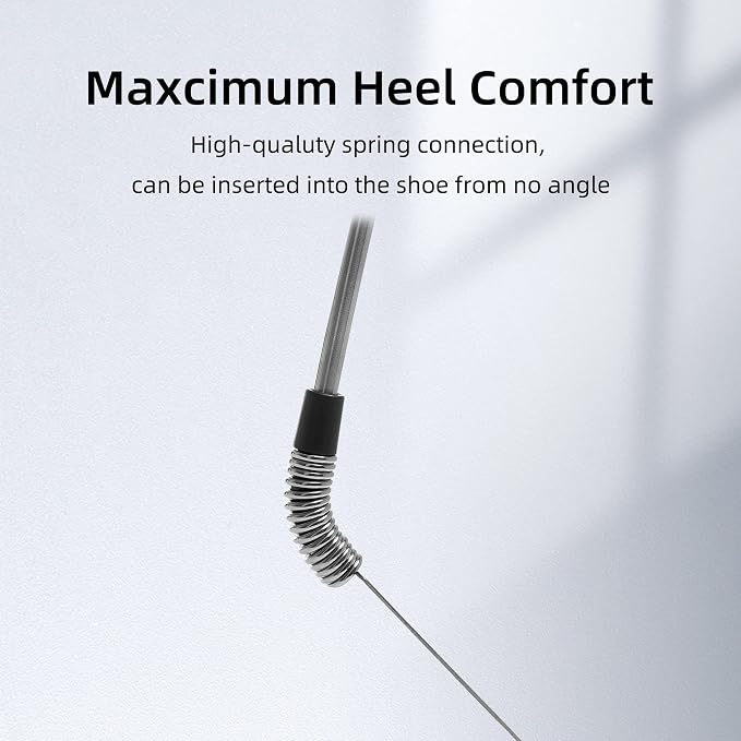 Fanwer Extendable Shoe Horn Long Handle for Seniors, Long Shoehorn | 16" to 31"Adjustable, Twist to Lock, Stainless Steel, Metal Travel Shoe Horn, Helper Tool for Men Women