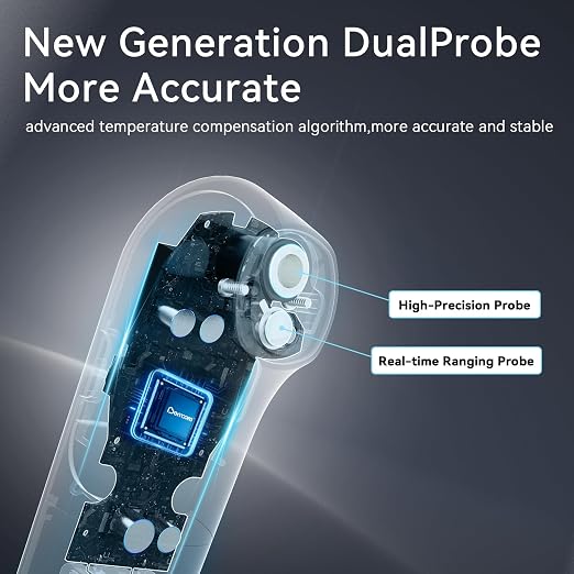 Berrcom Dual Probe No Touch Forehead Thermometer Fever Alarm All Ages | Fast reading digital thermometer with LED screen & fever alarm, no-touch dual probe design for all family members