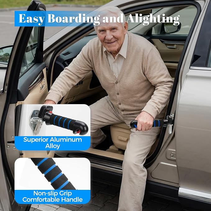 Car Door Handle for Elderly Mobility Car Handle Assist | Multifunction Automotive Grab Handles Car Cane for Seniors and Handicapped