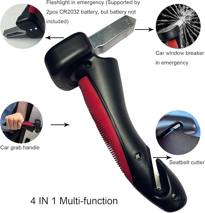 Car Door Handle for Elderly, Vehicle Door Assist Handles, Car Grab Straps | 2PCS 4 in 1 Vehicle Support Handles & 2PCS Hand Grab Straps, SUV Car Door Handle Assist, Car Grab Handle for Seniors