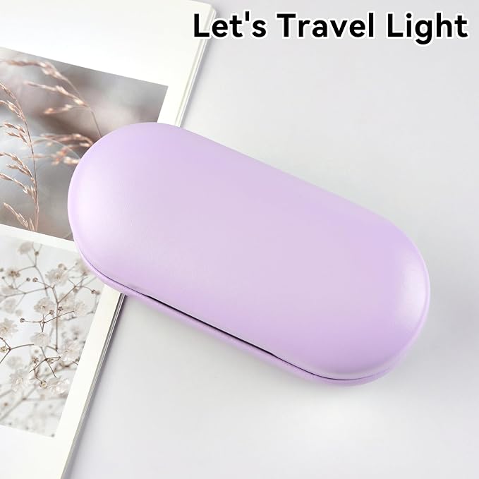 Eyeglass Case Double Sided Travel Size Cute Portable Contact Lens Box 2 in 1 Multifunction With Tool for Daily Outdoor Office