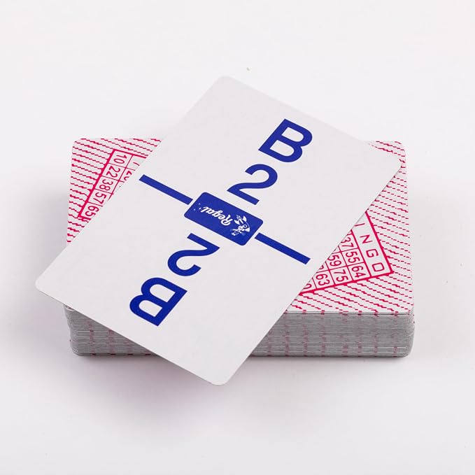 Regal Bingo Calling Cards Deck Reusable - Bingo Games for Family - 75 Standard Playing Cards (B1 - O75)