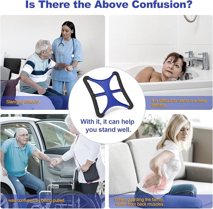 2PCS Liberty Lift, Lift Assist for Elderly, 450Lbs Weight Capacity, Standing Aids with No-Slip Grip Handles Increases Hand Friction, Supports Suitable for Arthritis, Obesity Lift Assist