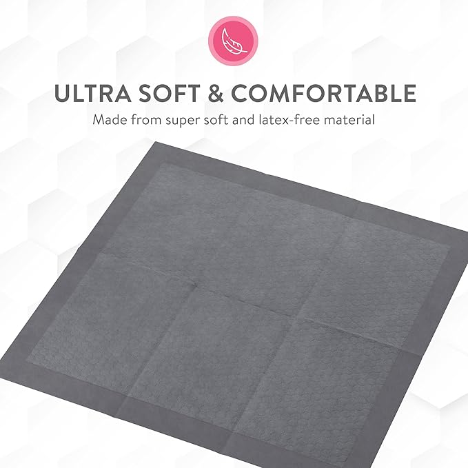 Inspire Extra Large Super Absorbent Disposable Bed Pads for Chronic Incontinence Ultra Thick and Absorbent Bed Pads Disposable Adult | Pee Pads for Adults (Gray 36" x 36")