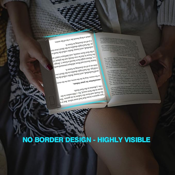 Full Page Magnifier, Ultra Bright 12 LEDs Handheld Magnifying Glass with Cool/Warm White Light, Adjustable Brightness Illunimated Magnifier for Eye-Care, Reading Small Prints