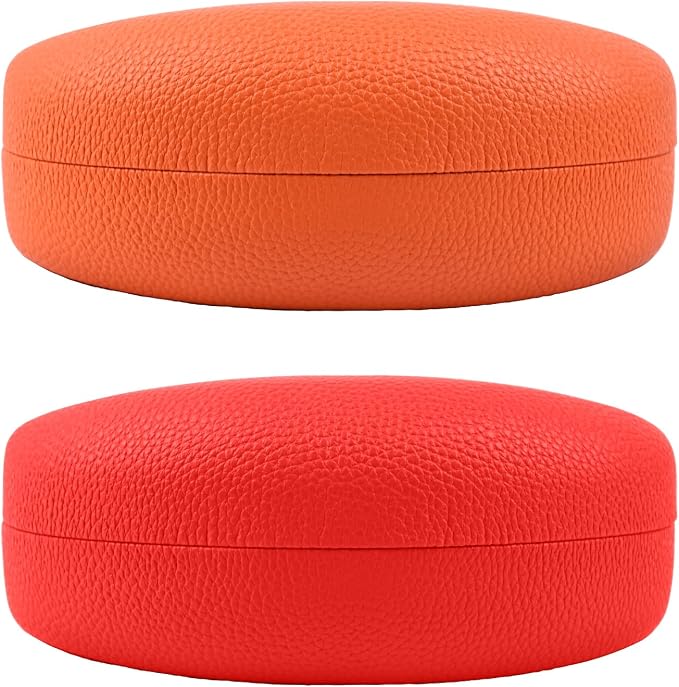 CHZZMS 2 PACK Large Hard Shell Sunglasses Case, Protective Case For Sunglasses and Eyeglasses