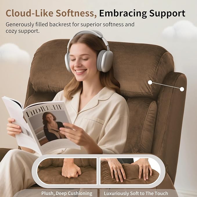 Power Lift Recliner with Remote for Elderly Living Room, Velvet | Side Pocket | Silent Motor | Electric Lift Chair Recliner | Easy Assembly