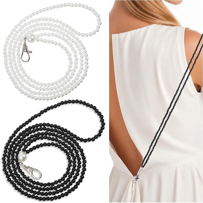 2 PCS Zipper Helper for Dress and Boots, Zipper Puller Zip with Hook for Most Zippers Types Zip Up Dress by Yourself Aid Tool Zippers Pull Assistant (Black, White)