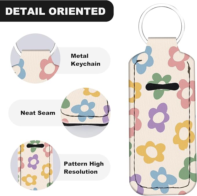 Chapstick Holder Keychain Lip Balm Holder with Clip