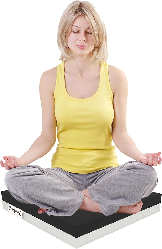 Gel Seat Cushion for Wheelchair, Office & Home Chairs – 3" Thick with 1" Cooling Gel Memory Foam + 2" High Resilience Foam, Non-Slip & Washable Cover, Pressure Relief for Long Sitting