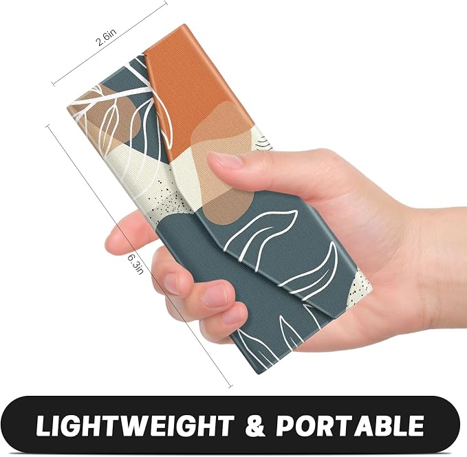 Sunglasses Case, Foldable Glasses Case, Magnetic PU Leather Hard Shell Folding Eyeglass Holder Box, Collapsible Unisex