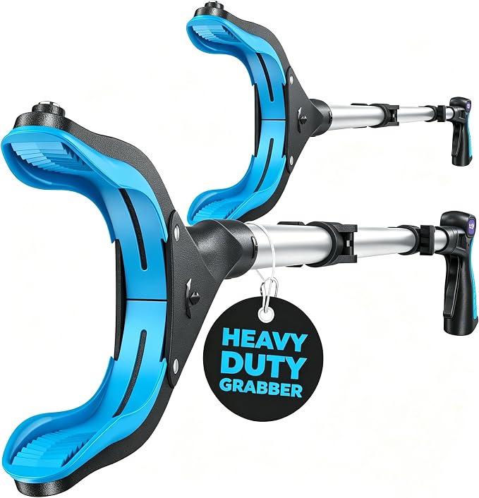 KEKOY Grabber Reacher Tool Heavy Duty, 36 Inch 2 Pack, Grabber for Seniors | Reacher Grabber Pickup Tool, 8.5LB Load Capacity, Reinforced Aluminum Shaft, 4" Wide Claw, 360° Rotating Jaw, Magnetic Tip