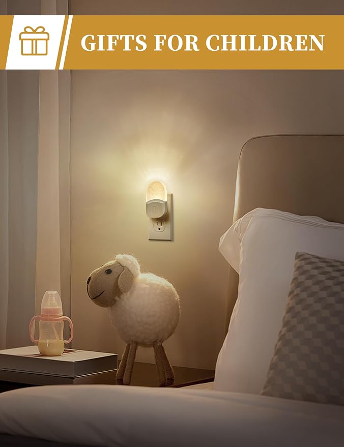 LED Night Light,Baby Night Lights [2 Pack],Plug in Night Light | Auto Dusk to Dawn Sensor,Adjustable Brightness NightLight,for Kids Bathroom Bedroom Nursery Room,Soft White 3000K