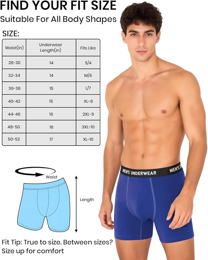 Men's Incontinence Underwear, 100ML Absorb Leakproof Boxer Brief | With Upgraded Fast-Absorbing Core, Washable Reusable Cotton Incontinence Briefs for Men, Bladder Leak Protection 5 Pack/XL