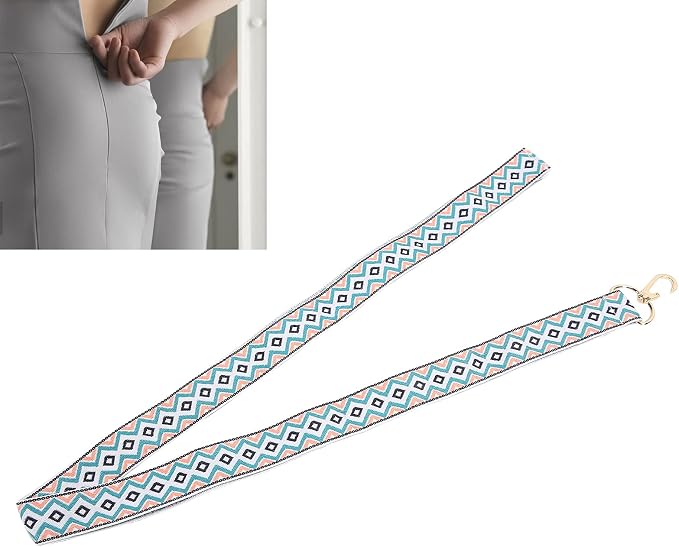 Yosoo Health Gear Dress Zipper Helper, Easy Zipping Up Down Zip Belt, Back Button Zipper Puller, 30.31 x 0.79in Easy Zipping Assist Band with Hook