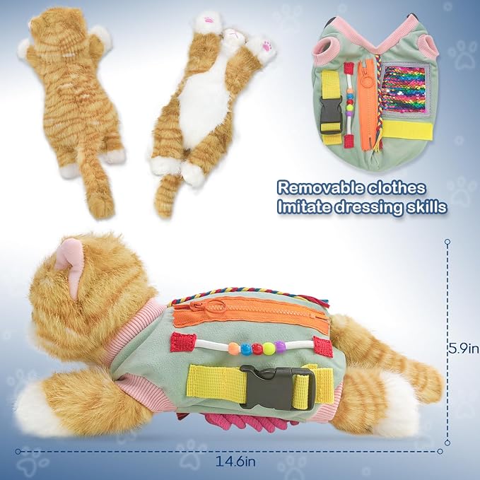 Fidget Blanket for Elderly with Dementia, Alzheimers Products, Sensory Fidget Toys Dementia Activities for Seniors and Elderly Busy Blanket